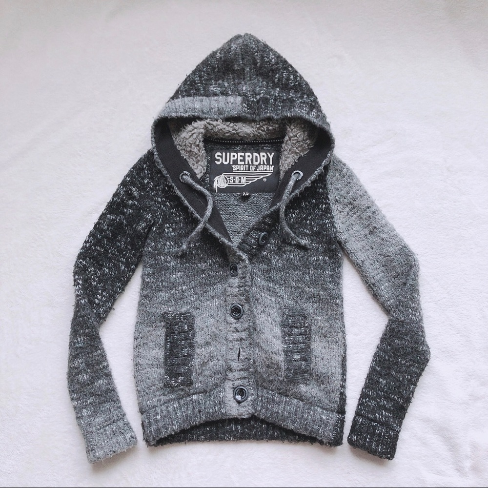 SUPERDRY - Knitted Hooded Jacket